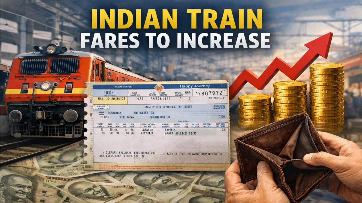 Train Fares To Increase From December 26: Railways Announces New Rates For Long-distance Travel