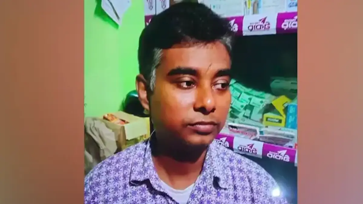 Khokon Chandra Das, a Hindu businessman who was stabbed and set on fire by a mob on New Year’s Eve.