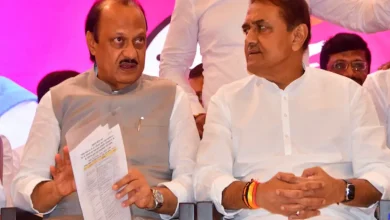 Leaders of the Nationalist Congress Party (NCP) on Friday met Maharashtra Chief Minister Devendra Fadnavis and staked claim to the portfolios held by party chief and Deputy Chief Minister Ajit Pawar.