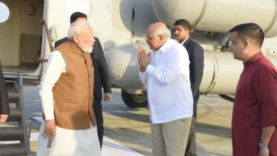 PM Narendra Modi arrived at the iconic Somnath Temple in Gujarat on Saturday to take part in the Somnath Swabhiman Parv.