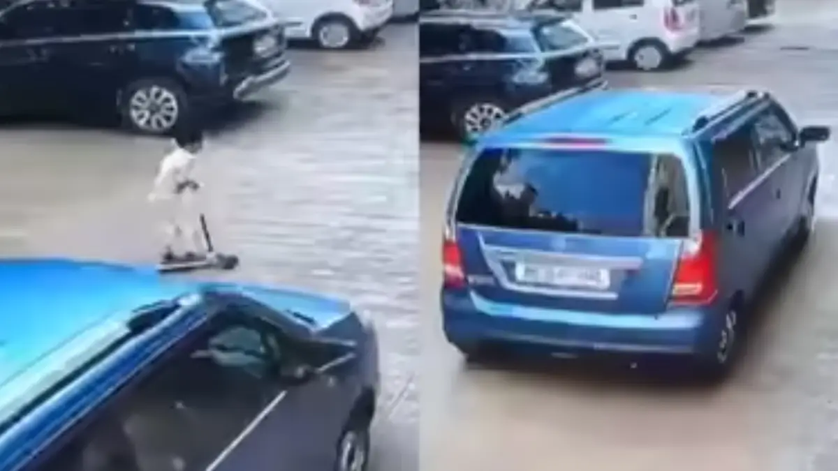 A five-year-old boy was killed after being struck by a car inside a residential society in Loni Kalbhor, Pune, on Monday evening.