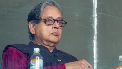 Congress MP Shashi Tharoor on Saturday said he has never departed from the party's stated line in Parliament.