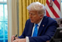 US President Donald Trump on Friday warned Iran against using force on protesters, saying the United States was locked and loaded and ready to go if peaceful demonstrators were shot and killed.