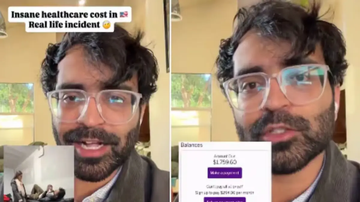 An Indian man living in the United States has claimed that a short emergency room visit following his knee injury in New York resulted in medical bills amounting to several thousand dollars.