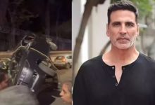 Akshay Kumar’s Convoy Escort Vehicle Crashes in Mumbai, Two Injured | VIDEO