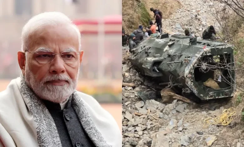 'Their Service Will Be Remembered Forever': PM Modi Mourns Death of Army Soldiers in Doda Road Accident