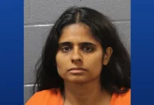 Dr Neha Gupta is accused of murdering her daughter, staging it to look like a drowning (Oklahoma City Police Department)