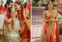 Rashmika-Vijay's Wedding Outfits By Anamika Khanna Radiate Regal Elegance