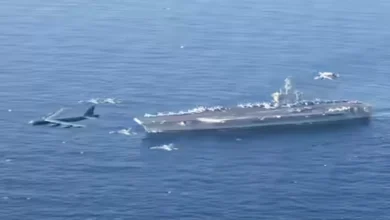 US Navy Downs Iranian Drone in Tense Arabian Sea Encounter Near Aircraft Carrier