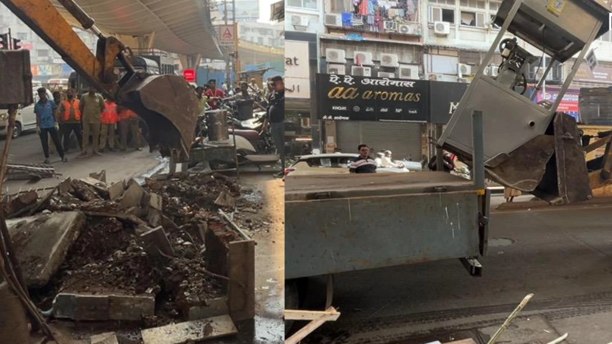 BMC Intensifies Anti-Encroachment Drive On Mohammad Ali Road For Third Consecutive Day