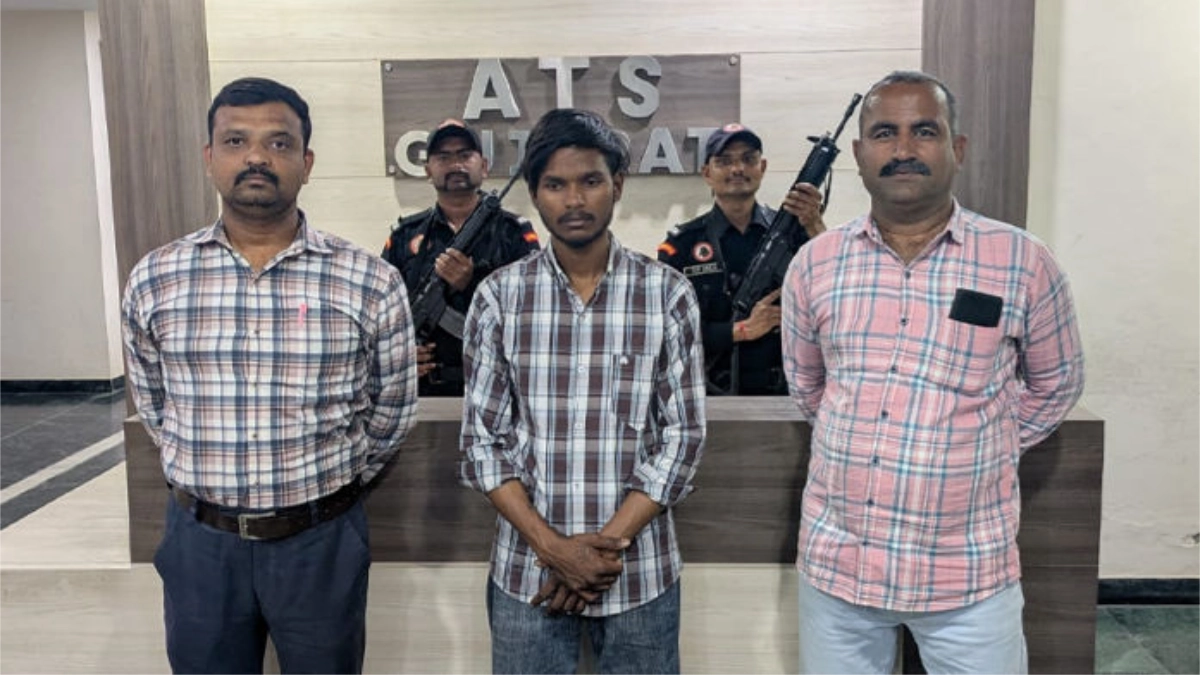 Gujarat ATS Arrests Punjab's Wanted Drug And Arms Smuggler From Ahmedabad's Rakhial Area