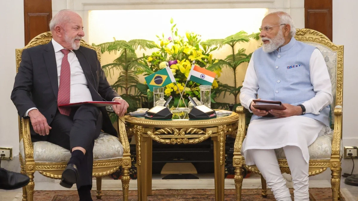 Modi And Lula Set $20 Billion Trade Target, Vow Stronger India–Brazil Ties On Global Stage