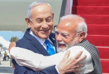 PM Narendra Modi Lands in Israel, Greeted By Benjamin Netanyahu; Set To Address Knesset During Two-Day Visit