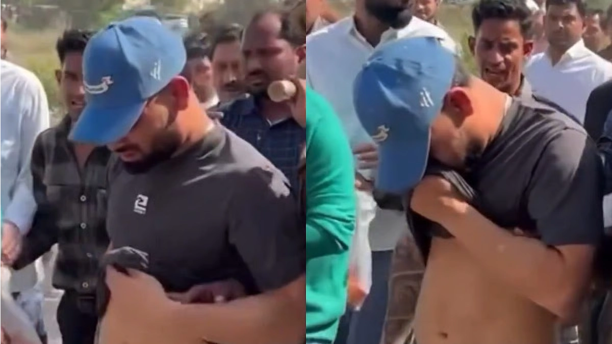 Video | Rinku Singh Breaks Down In Tears At Father's Funeral After Cancer Death
