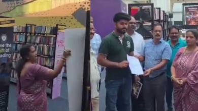 Sena (UBT) Workers Protest at Mumbai Mall Book Exhibition Over Absence of Marathi Titles