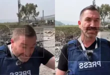 Watch: Israeli Missile Strikes Metres Behind Russian Reporter Live On Air In Lebanon