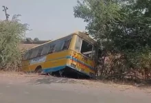 8 Students Hurt After School Bus Skids Off Road in Amreli's Dhari
