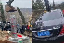 A Rs 1.49 crore Mercedes was buried with a deceased person in China. (XShanghaiDaily)