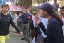 Angry Mumbai Woman Confronts State Minister At Rally