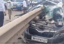 2 Dead, 1 Injured After Speeding Skoda Crashes Into Railing on Mumbai-Pune Expressway in Maval Taluka