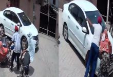 4-Year-Old Girl Abducted in Broad Daylight in Mohali's Kurali Town, Grandparents Struggle to Stop Kidnappers; CCTV Footage Surfaces