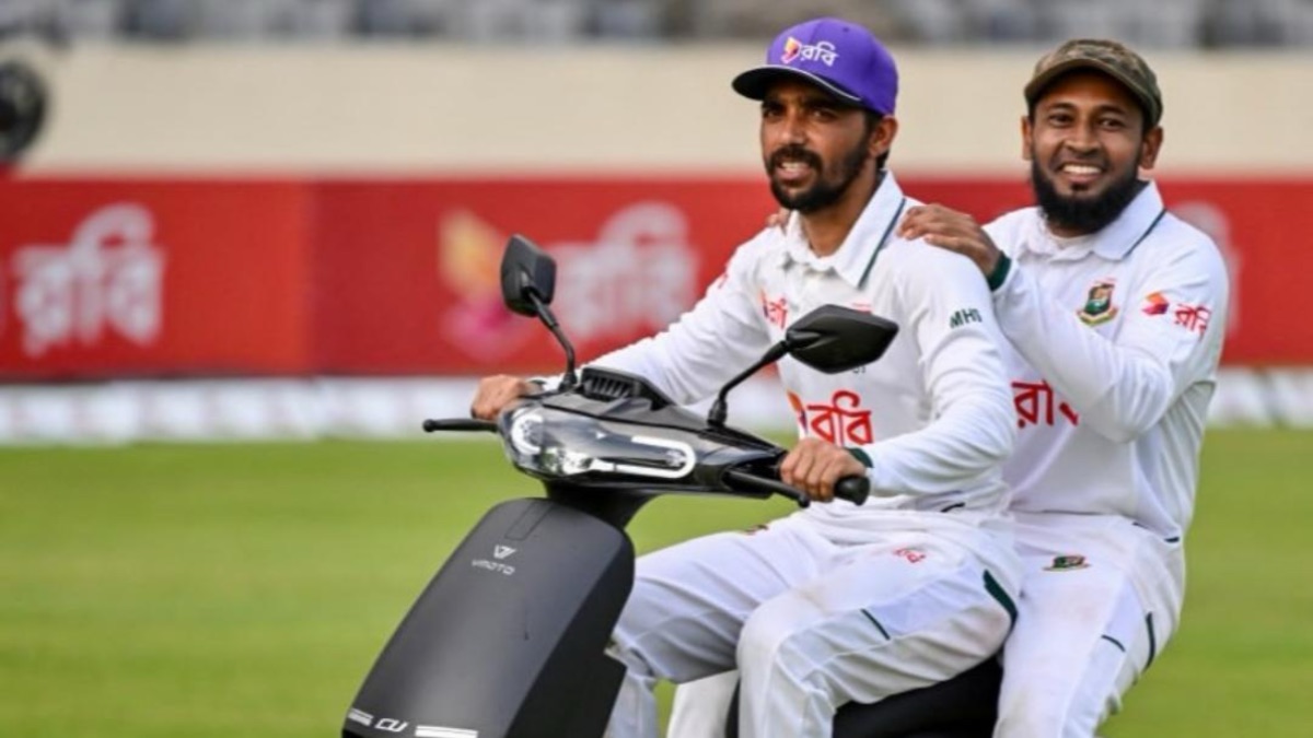 Bangladesh Players Celebrate Historic Win Over Pakistan With Scooter Ride on The Field!
