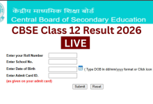 CBSE 12th Result 2026 LIVE Updates: Where can I download scorecards? (Screengrab from official website)