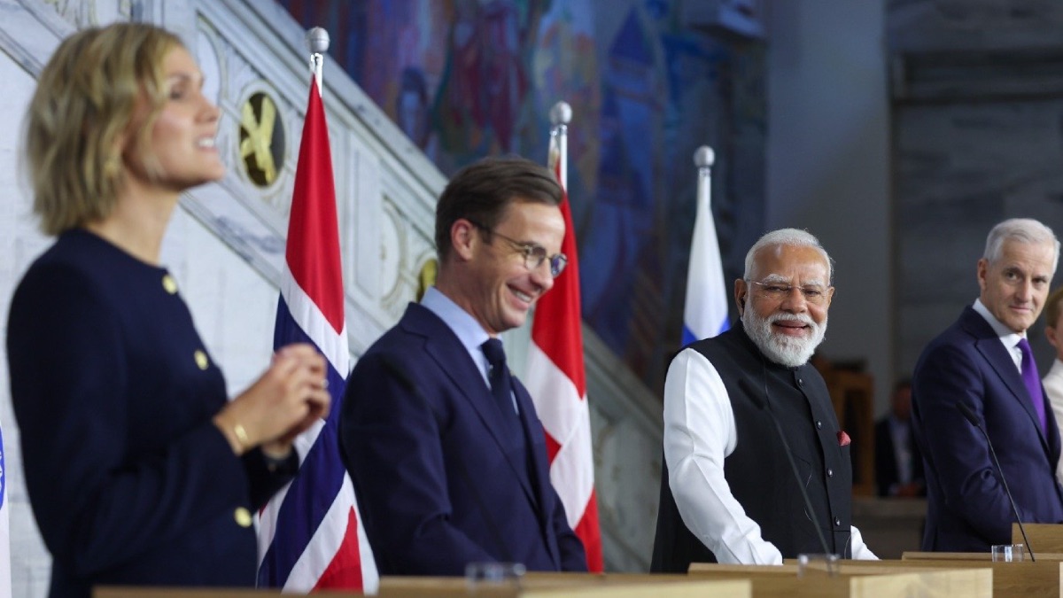 PM Modi Attends 3rd India-Nordic Summit in Oslo, Holds Bilateral Talks With Leaders of Iceland, Finland and Denmark