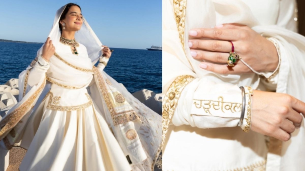 Roopi Gill Wears Punjabi Heritage to Cannes 2026, Outfit Features Gurmukhi Script and Wheat Motifs for Film 'Chardikala'