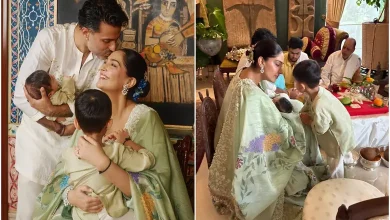 Sonam Kapoor and Anand Ahuja Celebrate Son Rudralokh’s Namkaran Ceremony