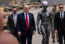 Trump Posts AI Images of Himself With Chained Alien as UFO File Releases Top 160 Documents