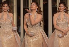 Urvashi Rautela Turns Heads at Cannes 2026 in Pearl Gown and Princess Diana-Inspired Crown Clutch