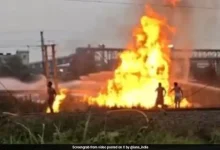 In the visuals obtained, thick plumes of black smoke billowed into the sky
