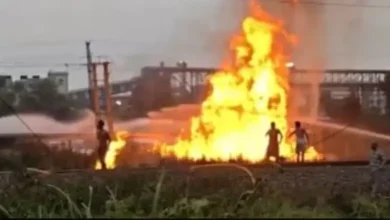 In the visuals obtained, thick plumes of black smoke billowed into the sky
