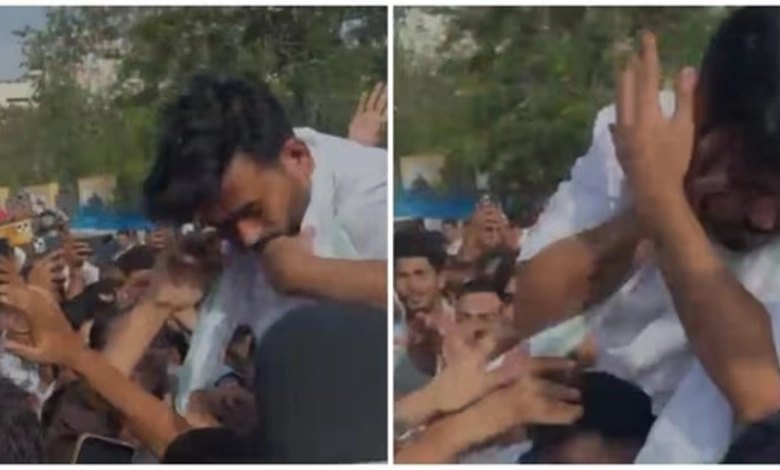 Cockroach founder Abhijeet Dipke slapped in Jaipur Protest