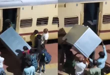 Viral Video Of Passengers Pulling Huge Metal Trunk Through Train Window Prompts Railway Response