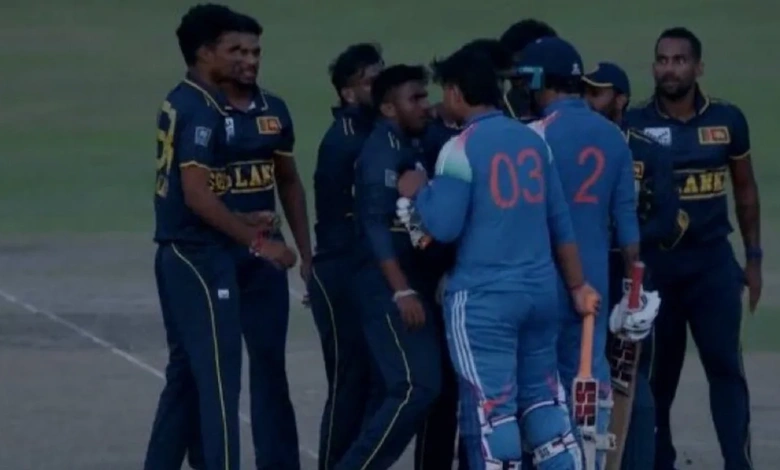 Vaibhav Sooryavanshi Clashes With Sri Lanka A Player After Super Over Loss