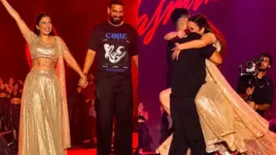 The couple shared a romantic moment as they danced to Jasmine's popular song Laavan