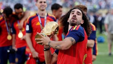 Spain's Marc Cucurella Sparks Debate After Carrying FIFA World Cup Trophy in a Plastic Bag