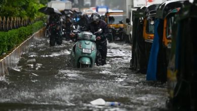 Bhandup Road Cave-In Disrupts Traffic Amid Heavy Rain in Mumbai