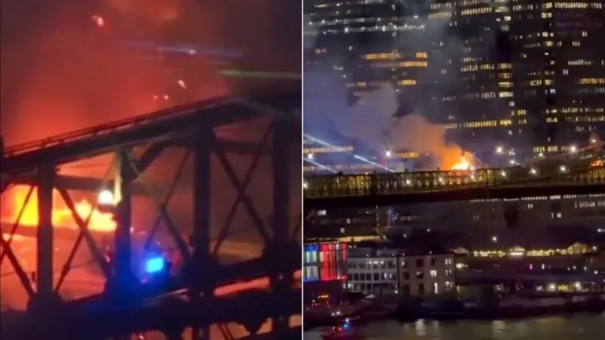 Fire Breaks Out on Brooklyn Bridge During New York's Fourth of July Fireworks; No Injuries Reported | WATCH