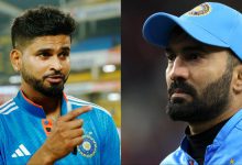 Dinesh Karthik reacts to Shreyas Iyer's comments after India's 76-all out against England in the third T20I.