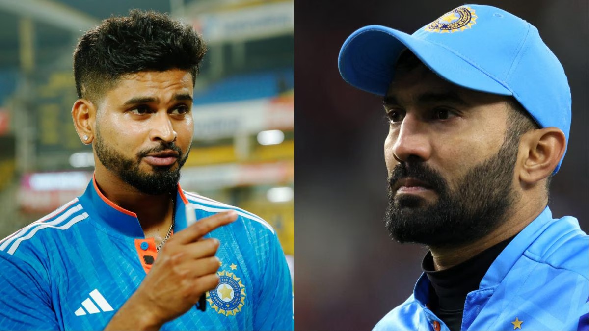Dinesh Karthik reacts to Shreyas Iyer's comments after India's 76-all out against England in the third T20I.