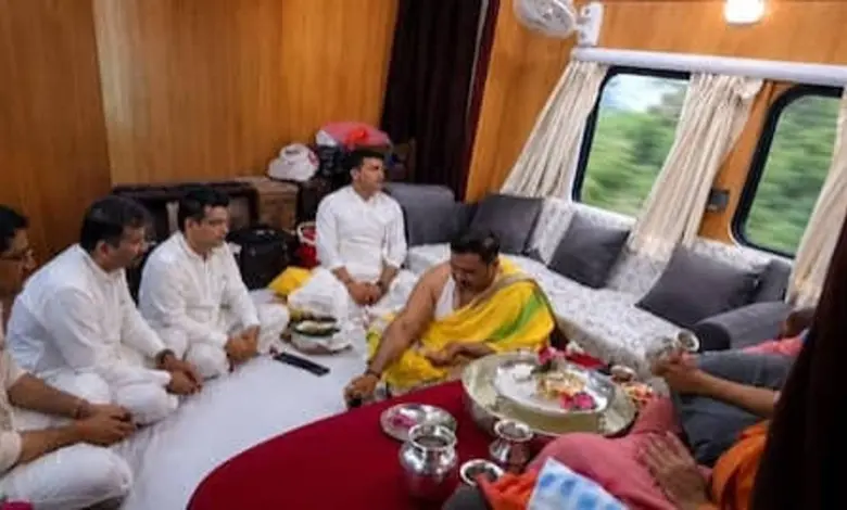 From ‘Suhagraat Express’ To A Moving Temple: Viral Puja On Train Coach Leaves The Internet Talking