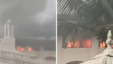 Massive Fire Ravages Mira Road's N.L. Dalmia School; Students Safe