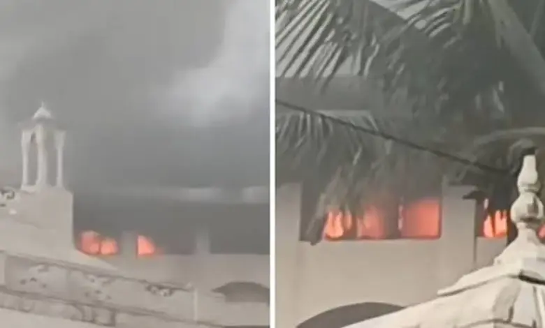 Massive Fire Ravages Mira Road's N.L. Dalmia School; Students Safe