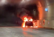 Car Bursts Into Flames Inside Mumbai Coastal Road Tunnel