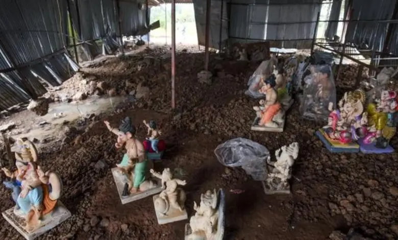 Ganesh Idols' Immersion Before The Festival: The Rain Affected Several Idol Makers In Pen, Maharashtra