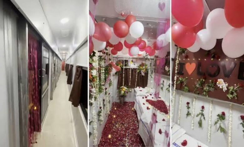 'Suhagraat Express' Controversy: Honeymoon Themed Train Cabin Sparks Outrage, Railway Staff Suspended As Probe Begins