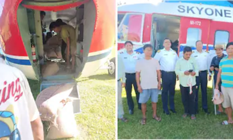 Arunachal Pradesh Launches Emergency Helicopter Relief Mission As Floods Cut Off Remote Villages
